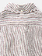 Jack Shirt- Burgundy University Stripe Linen Taylor Stitch Shirts