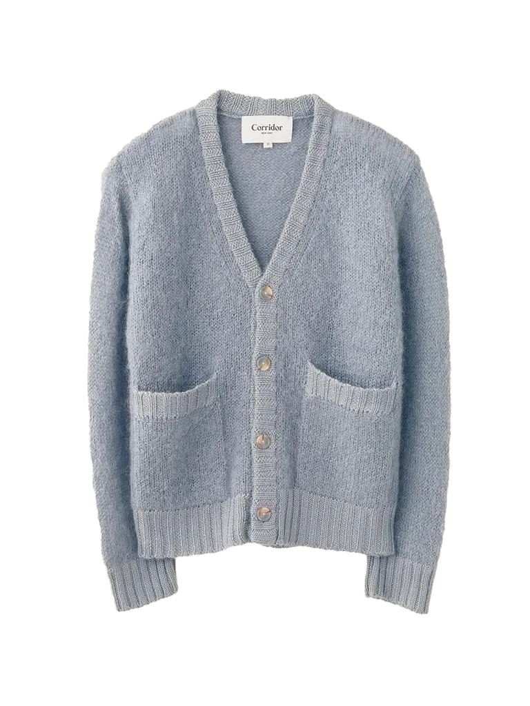 Mohair Cardigan- Blue Corridor