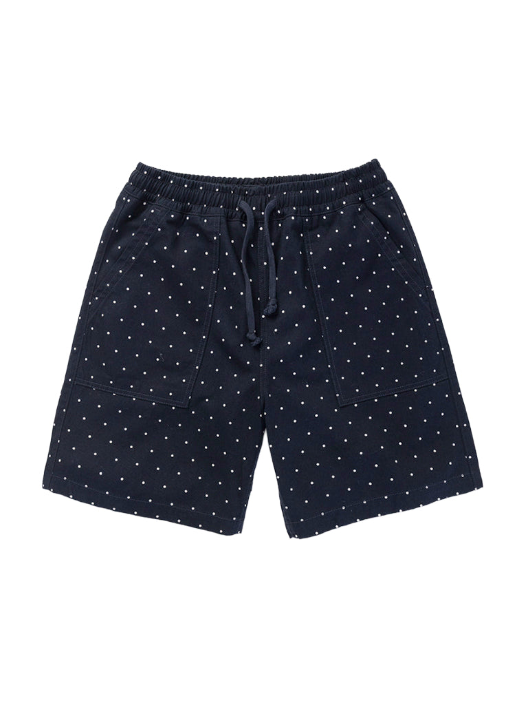 Chef Shirts- Polka Dot Navy Service Works Shorts