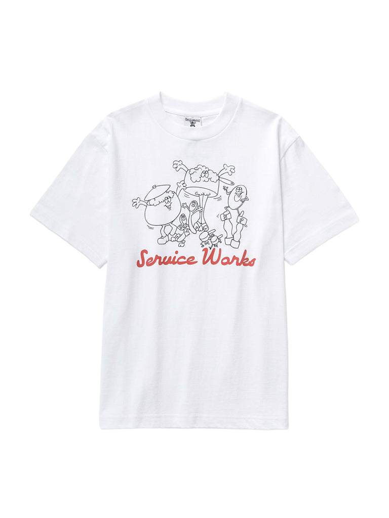 Pots & Pans Tee- White Service Works Tee Shirts