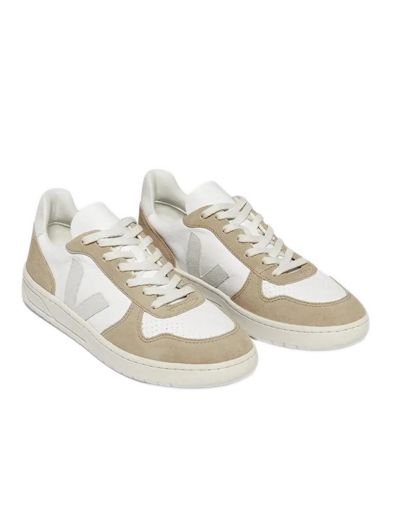 V-10 Chromefree Leather- White/Natural/Sahara - Eames NW