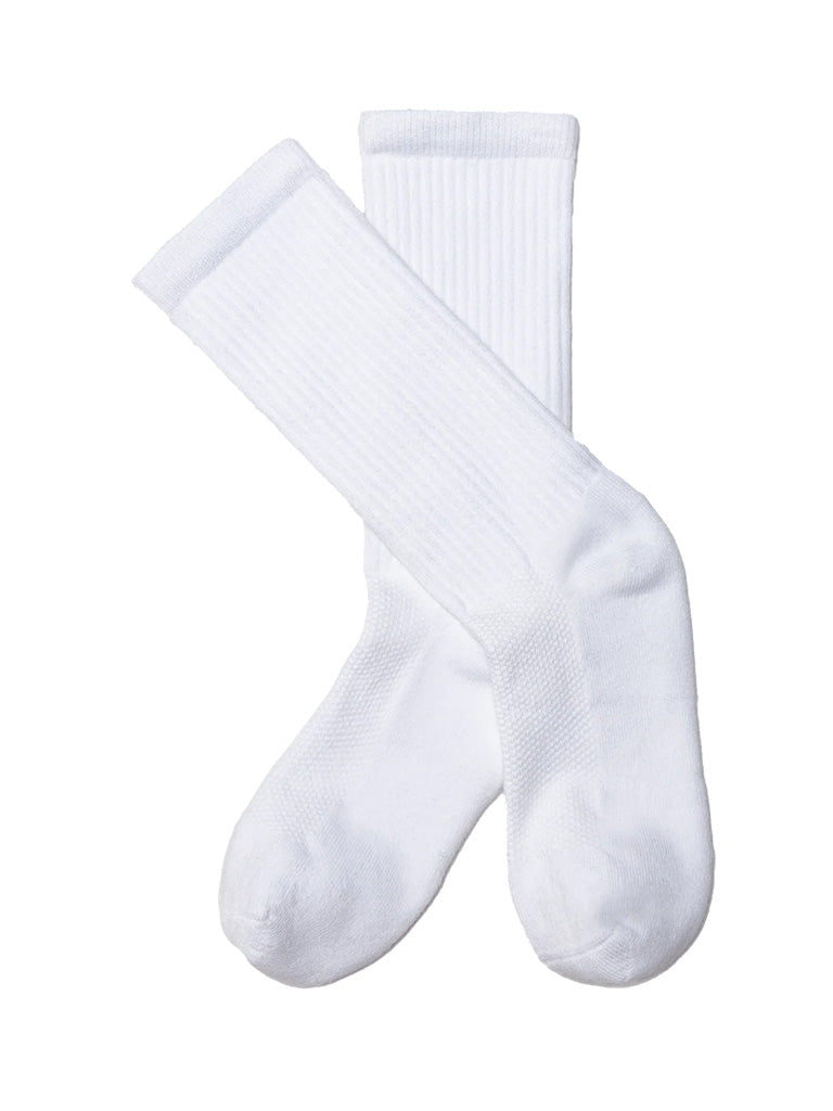 Statement Crew Socks- White American Trench Socks