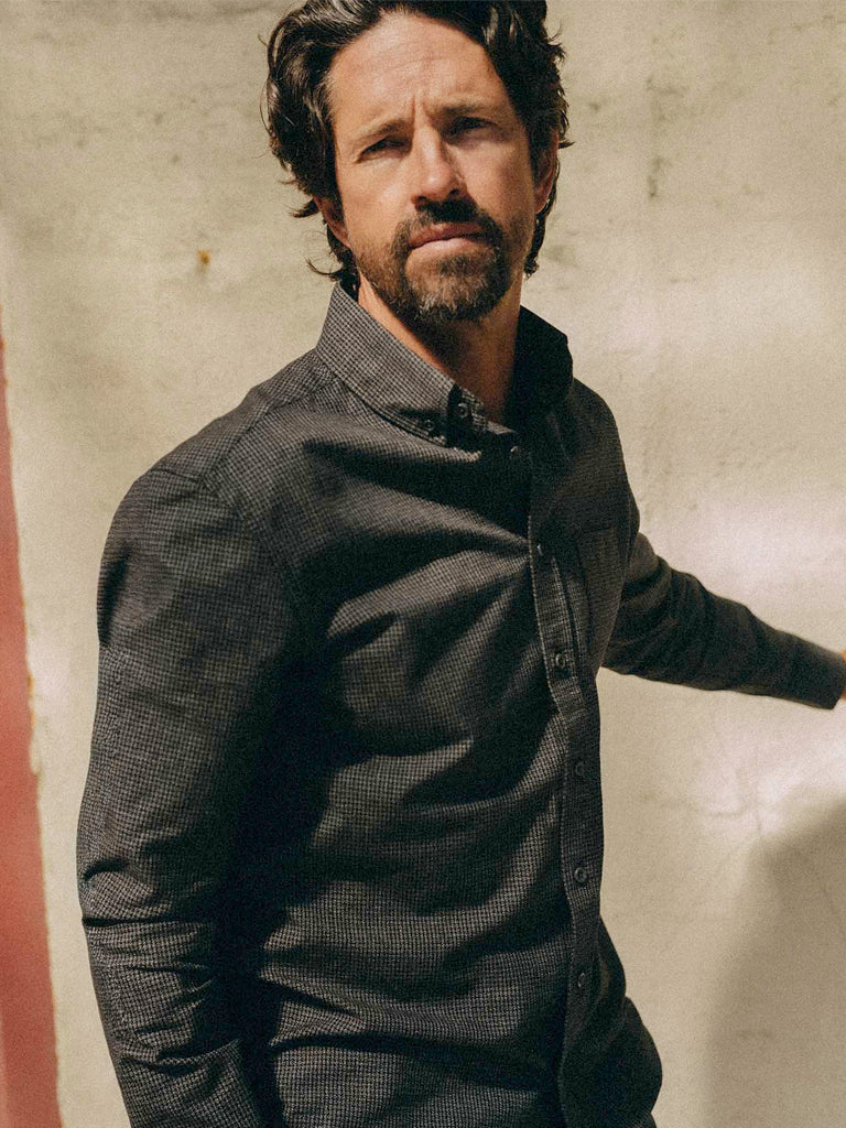 Jack Shirt- Coal Jaspe Check Oxford Taylor Stitch Shirts