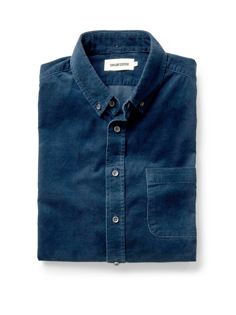 Jack Shirt- Heather Rinsed Indigo Pincord Taylor Stitch Shirts