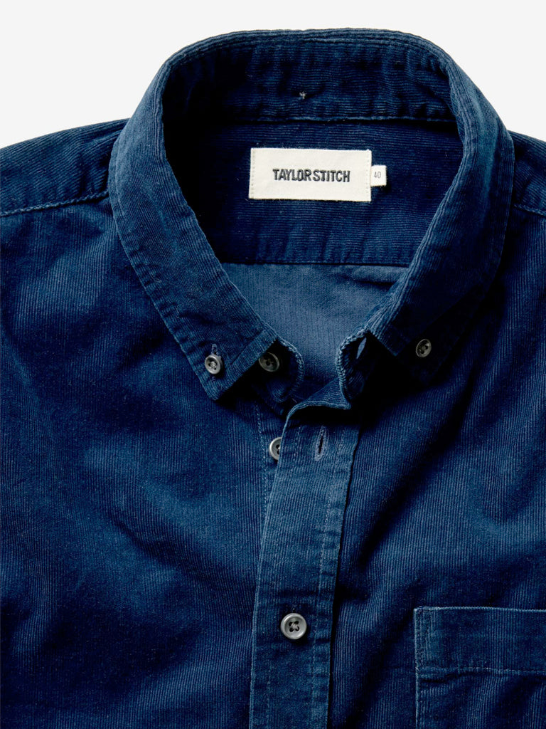 Jack Shirt- Heather Rinsed Indigo Pincord Taylor Stitch Shirts