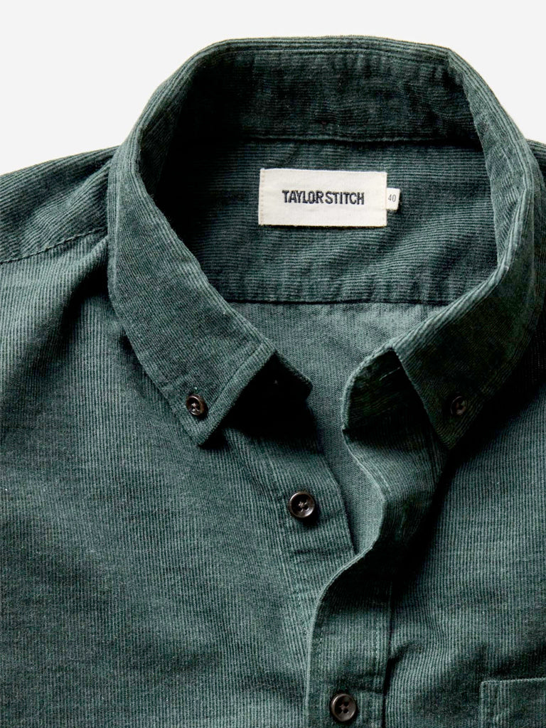 Jack Shirt- Heather Pine Pincord Taylor Stitch Shirts