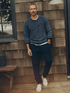 Crawford Crew Sweater- Washed Indigo Taylor Stitch Sweaters