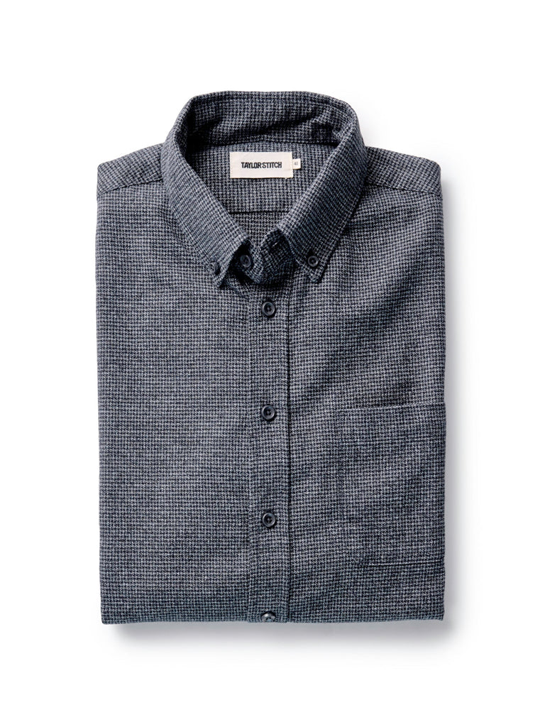 Jack Shirt- Dark Navy Houndstooth Taylor Stitch Shirts