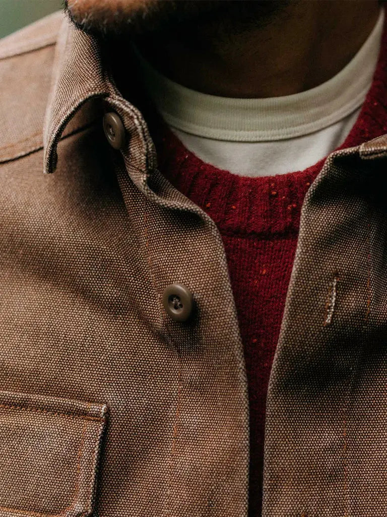 Shop Shirt- Aged Penny Chipped Canvas Taylor Stitch