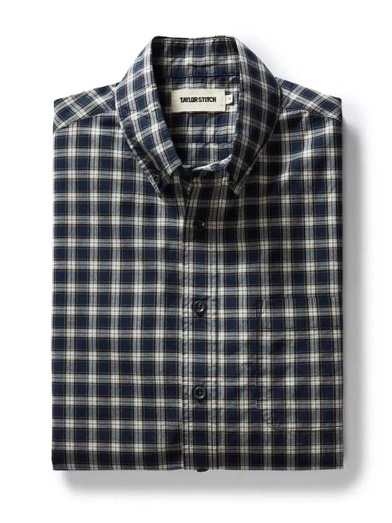 Jack Shirt- Deep Blue Plaid Taylor Stitch