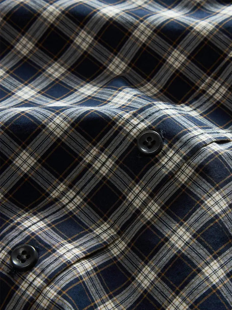 Jack Shirt- Deep Blue Plaid Taylor Stitch