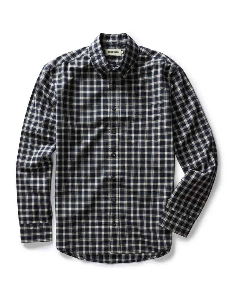 Jack Shirt- Deep Blue Plaid Taylor Stitch