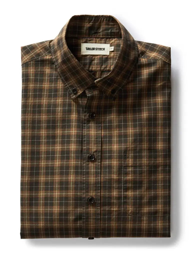 Jack Shirt- Mulch Plaid Taylor Stitch