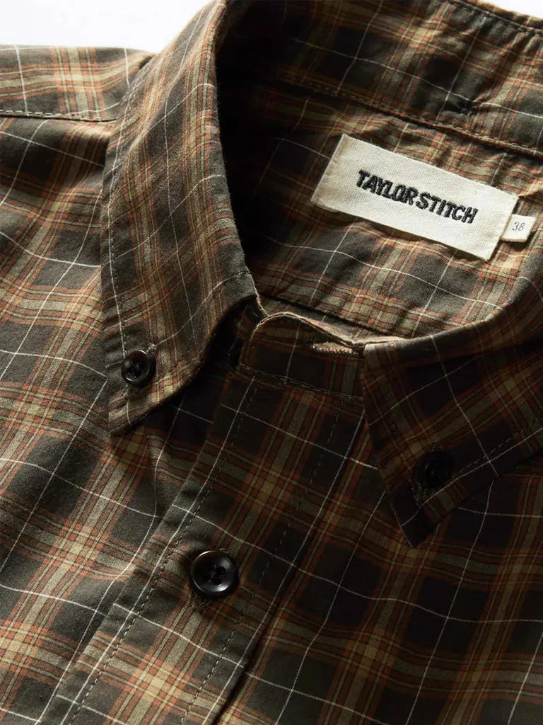 Jack Shirt- Mulch Plaid Taylor Stitch