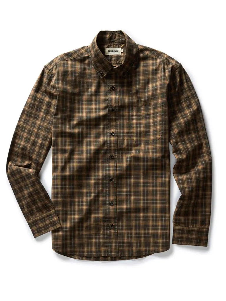 Jack Shirt- Mulch Plaid Taylor Stitch