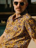 Davis Shirt- Tarnished Gold Print Eames NW