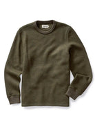 Evans Crew- Forest Birdseye Wool Taylor Stitch