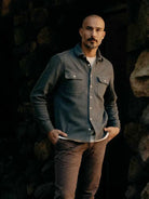 Ledge Shirt- Deep Sea Twill Taylor Stitch