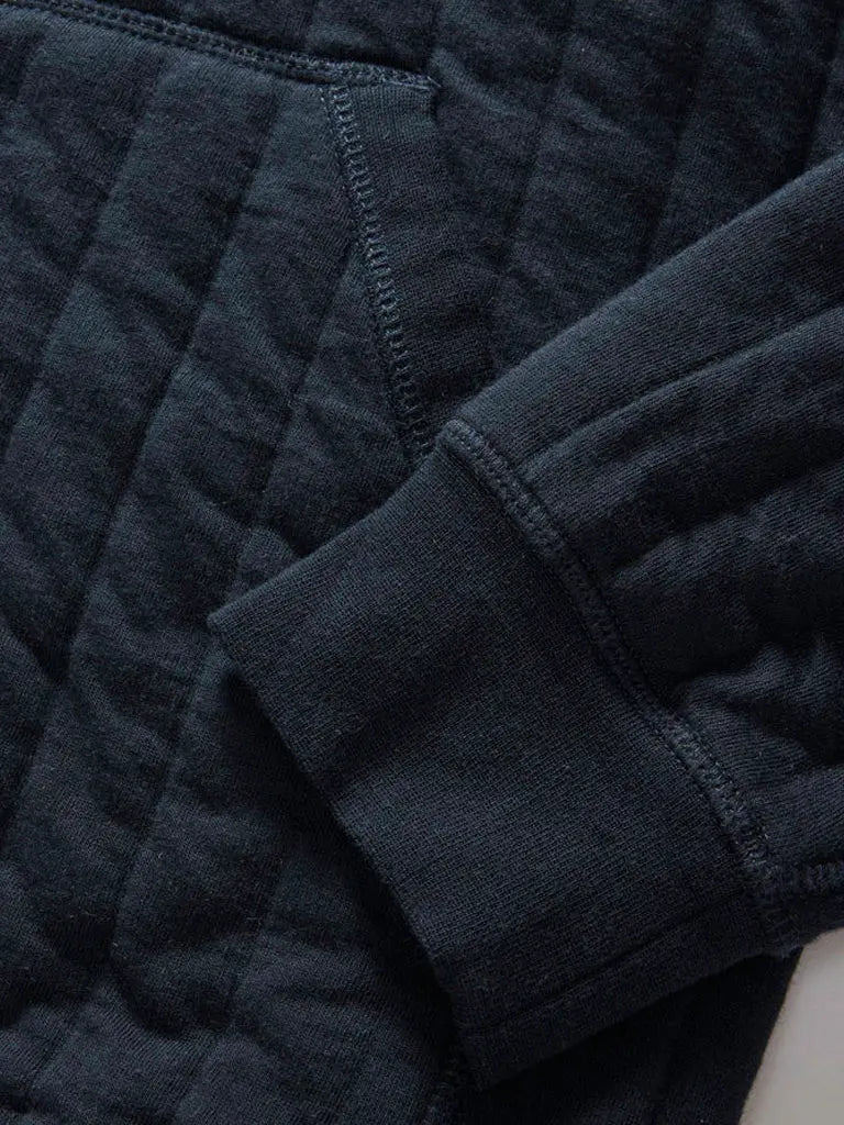 Après Zip Hoodie- Heather Midnight Quilted Jersey Taylor Stitch