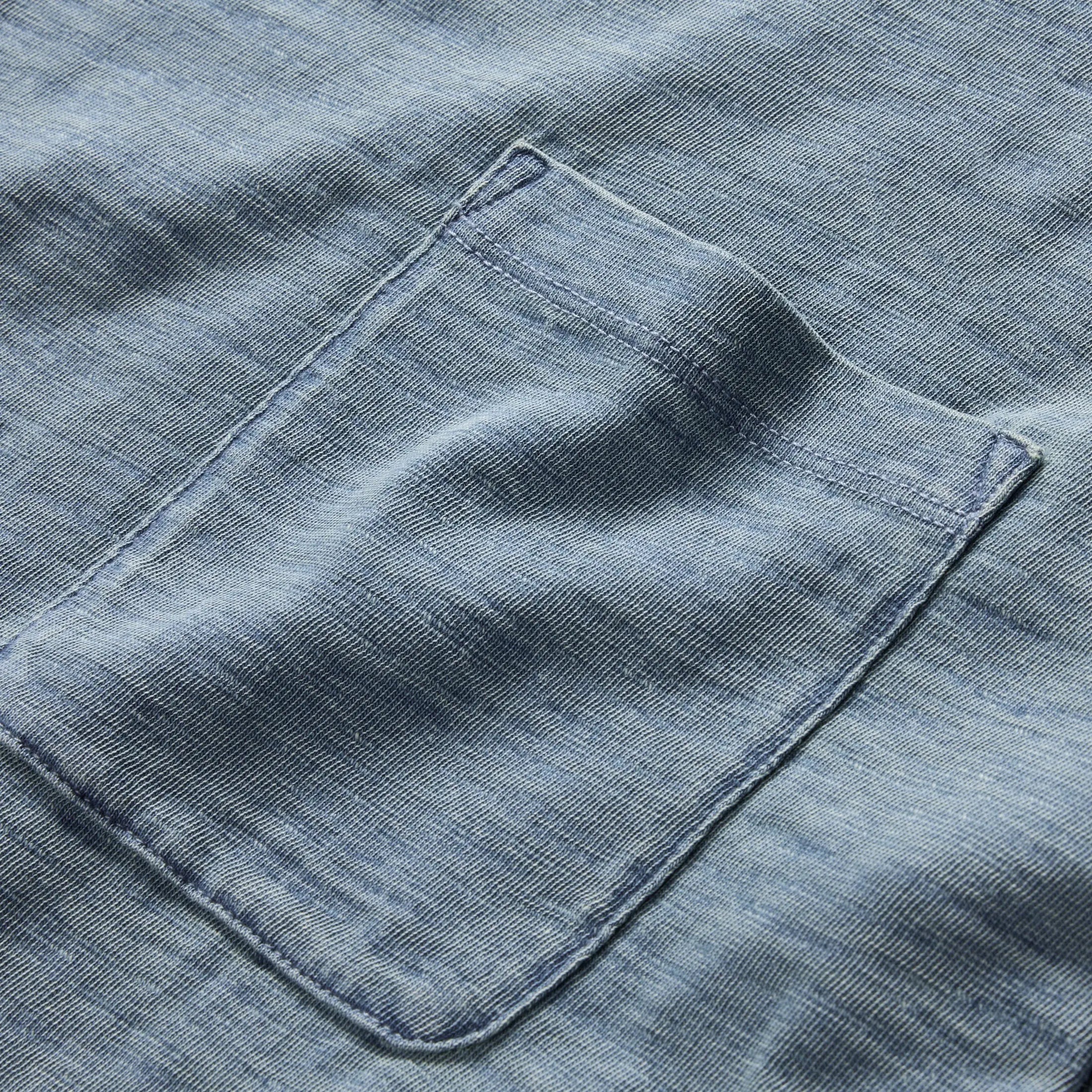 Organic Cotton Tee- Dyed Indigo - Eames NW