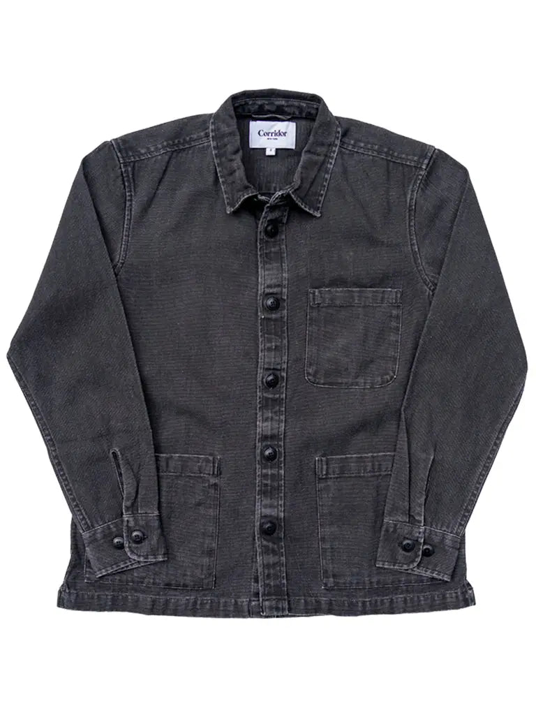 Duck Dye Overshirt- Black - Eames NW