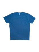 Pigment Dyed Crew Pocket Tee- True Blue Velva Sheen Tee Shirts