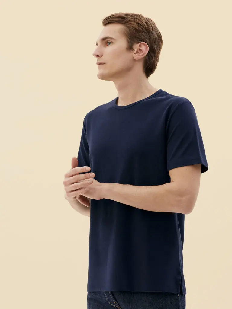 Pique T-Shirt- Dark Navy håndværk