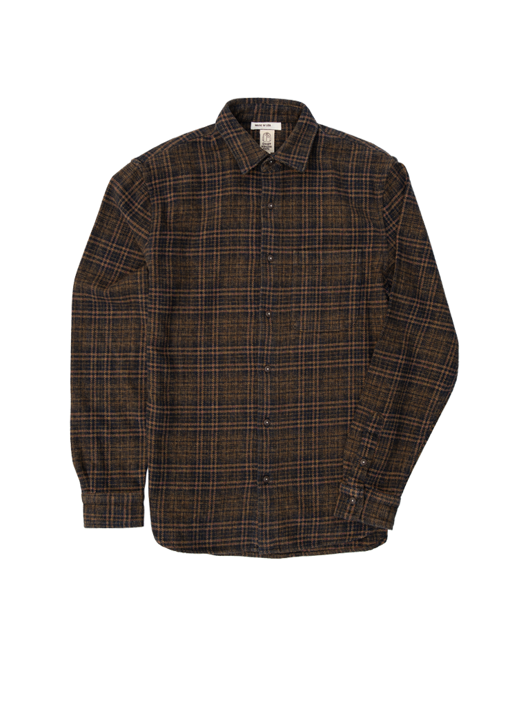 Ripper Shirt- Heritage Brown Plaid Hiroshi KATO Shirts