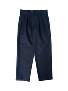 Mill Double Pleated Pant In Vintage Twill- Dark Navy Alex Mill Pants