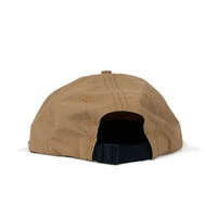 Nylon Twill Weather Cloth 6 Panel Cap- Khaki