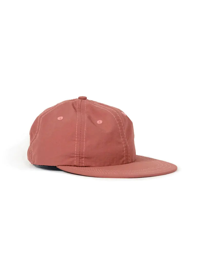 Nylon Twill Weather Cloth 6 Panel Cap- Rose - Eames NW