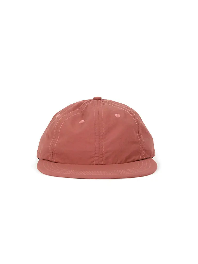 Nylon Twill Weather Cloth 6 Panel Cap- Rose - Eames NW