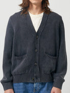 Acid Wash Cardigan- Black Corridor Sweaters