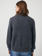 Acid Wash Cardigan- Black Corridor Sweaters