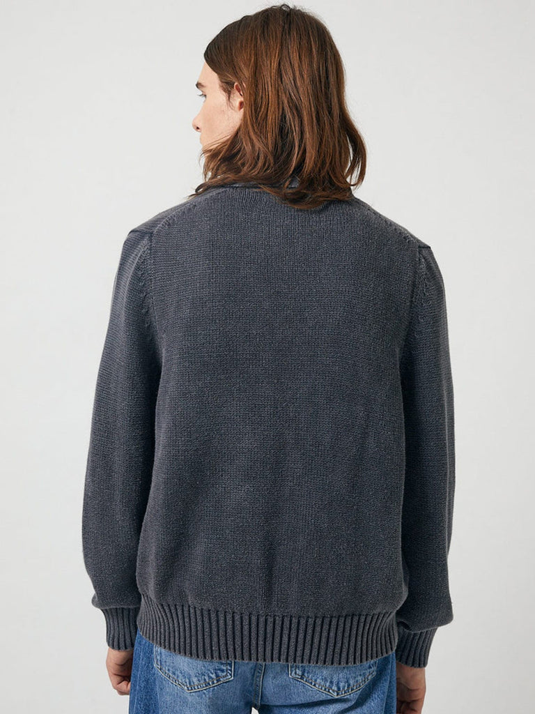 Acid Wash Cardigan- Black Corridor Sweaters