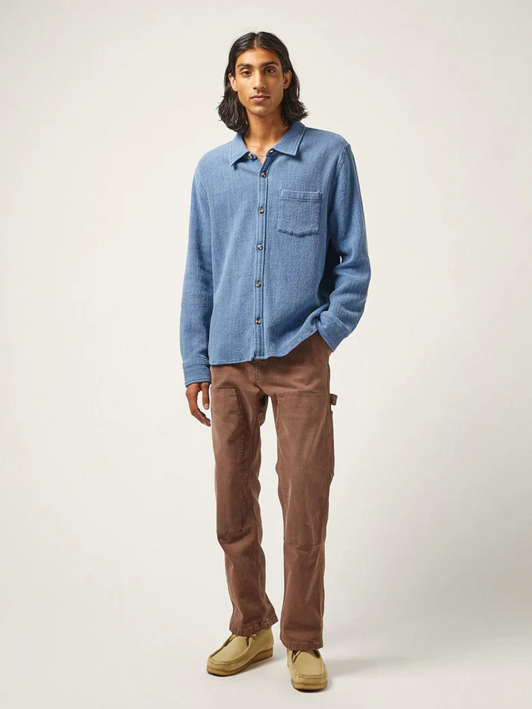 Waffle LS Shirt- Indigo Corridor Shirts
