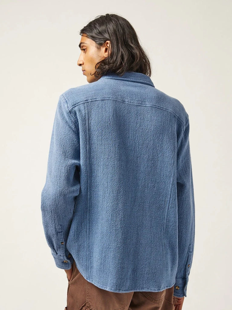 Waffle LS Shirt- Indigo Corridor Shirts
