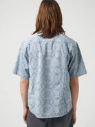 Diamond Jacquard SS Camp- Blue Corridor