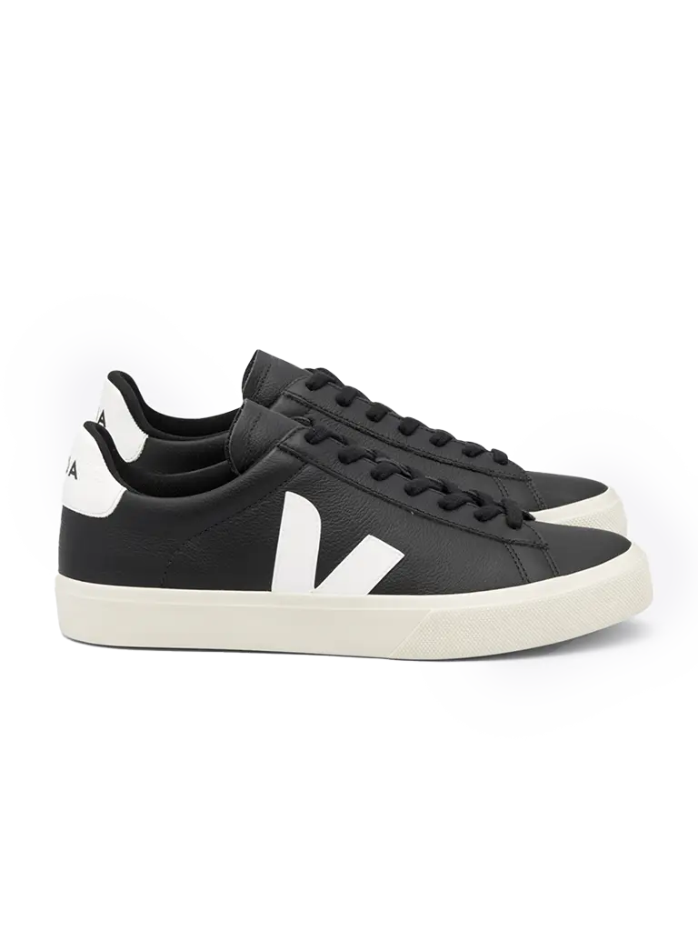 Campo Chromefree Leather- Black/White Veja