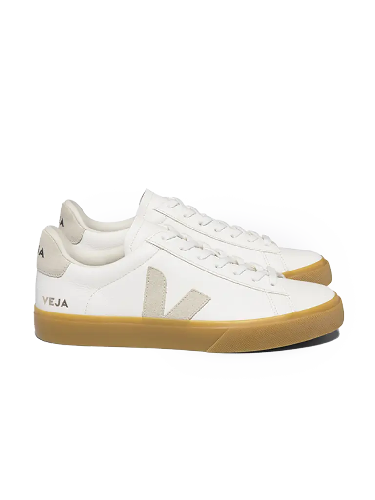 Campo Chromefree Leather- White/Natural/Gum Veja