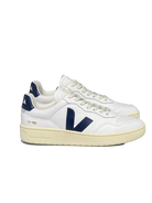 V-90 Leather- Extra White/Nautico Veja