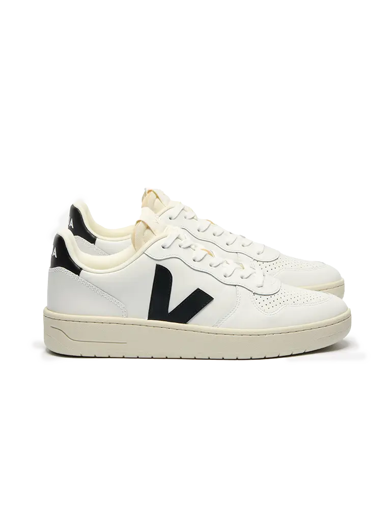 V-10 Prime- White/Black Veja