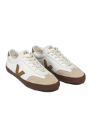 Volley Leather- White/Tent/Bark Veja