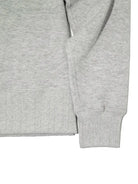 Loopwheeled Half Zip Sweat- Heather Grey Velva Sheen