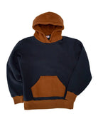 50's Hooded Sweater- Black/Orange Velva Sheen