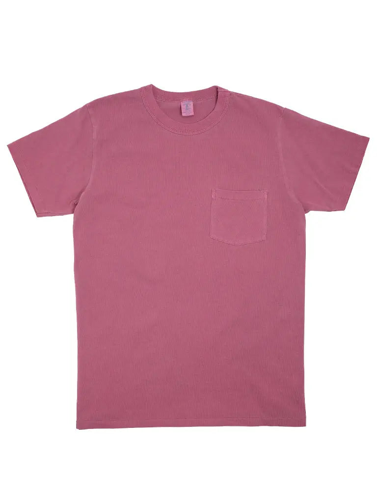 Pigment Dyed Crew Pocket Tee- Regal Purple Velva Sheen