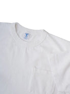 Pigment Dyed Crew Pocket Tee- White Velva Sheen