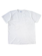 Pigment Dyed Crew Pocket Tee- White Velva Sheen