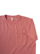 Pigment Dyed Crew Pocket Tee- Radiant Red Velva Sheen