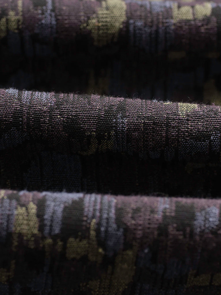 Whiting Overshirt- Navy Camo Jacquard Wax London Jackets